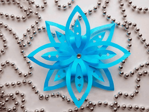 Мастер-класс «3Д снежинка»