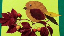 Мастер-класс «Поделка из осенних листьев».