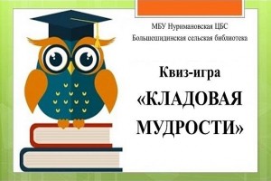 Квиз - игра «Кладовая мудрости»