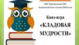 Квиз - игра «Кладовая мудрости»