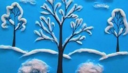 Мастер – класс «Ватная зима»