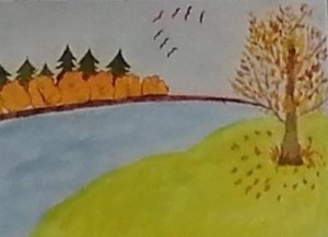 Выставка детских рисунков «Краски золотой осени»