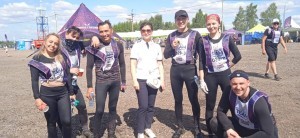 The team of the Ministry of Culture of the Republic of Bashkortostan "Cultural people" performed at the "Race of Heroes"