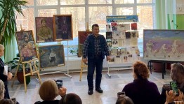 В Благовещенском районе открылась выставка картин Ирика Галимова, посвященная годовщине снятия блокады Ленинграда
