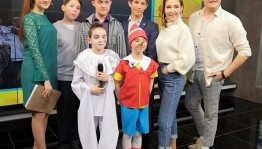 Воспитанники детской студии театра "Нур" побывали на телеканале "Вся Уфа"