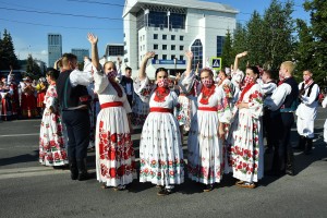A parade in national costumes was held in Ufa