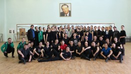 The F. Gaskarov Ensemble is preparing a dance for the 100th anniversary of the formation of Bashkortostan
