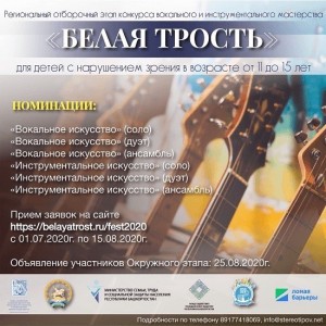 Завершился региональный этап конкурса «Белая трость»