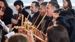 Национальный оркестр народных инструментов Республики Башкортостан исполнил золотую коллекцию башкирской музыки