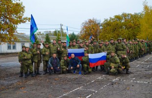 Артисты СГТКО выступили перед мобилизованными военнослужащими в г. Саратове