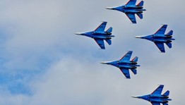 В небе над Уфой выступит пилотажная группа «Русские Витязи»
