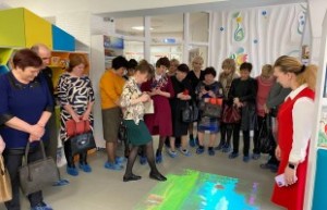 At the Naumov Model Library readers play on the interactive floor